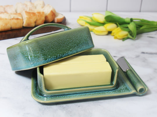 Porcelain Mess-Free Butter Dish