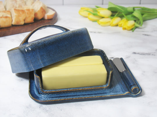 Porcelain Mess-Free Butter Dish