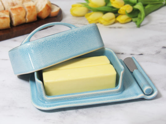 Porcelain Mess-Free Butter Dish