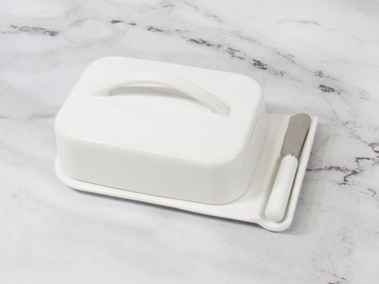 Porcelain Mess-Free Butter Dish