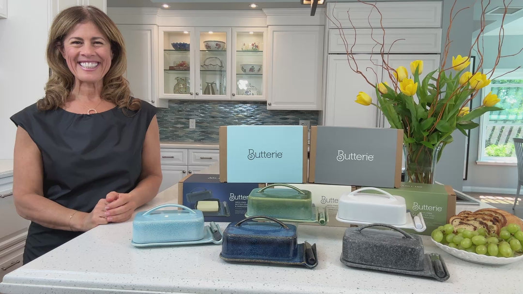Porcelain Mess-Free Butter Dish