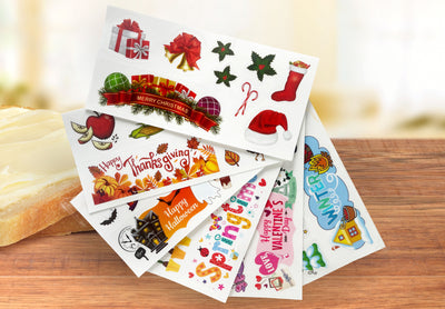 Holiday Decal Stickers (Non-Adhesive)