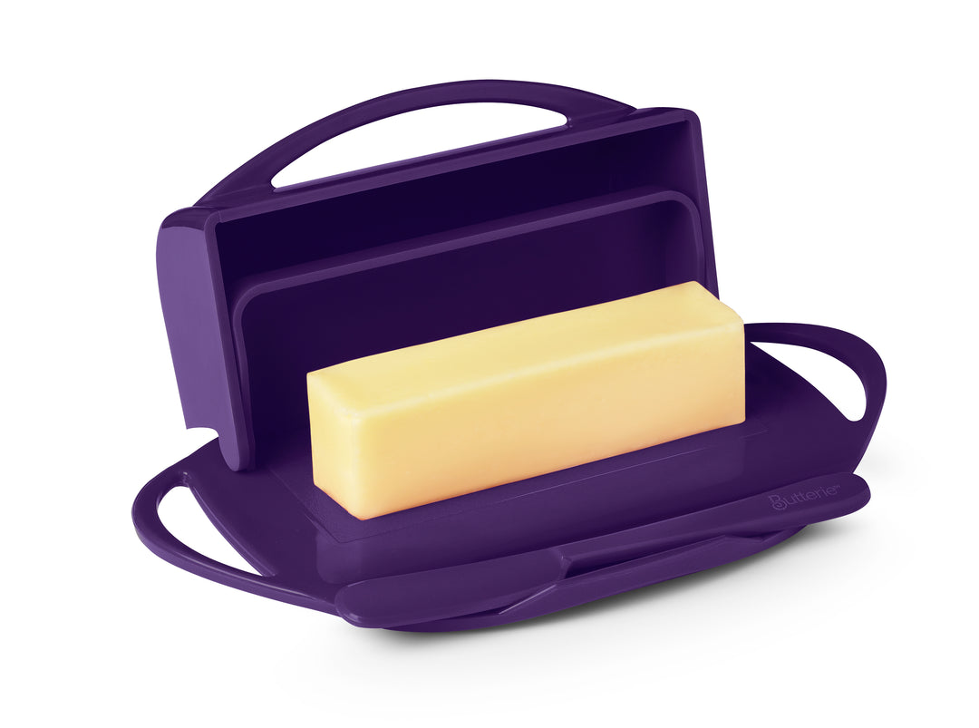 Butter Dish with Attached Flip-Top Lid – Butterie